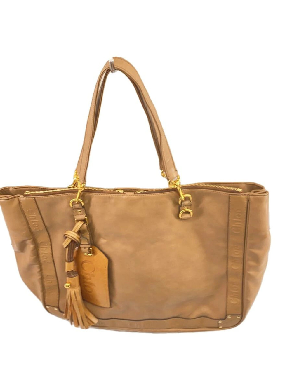 Chloe Eden Tote Bag Leather Beige